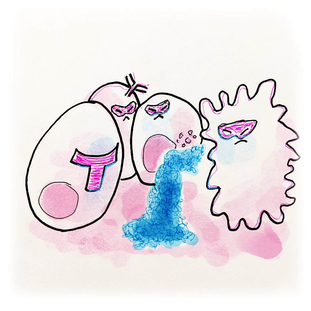 A card illustration from "What is immunotherapy?"