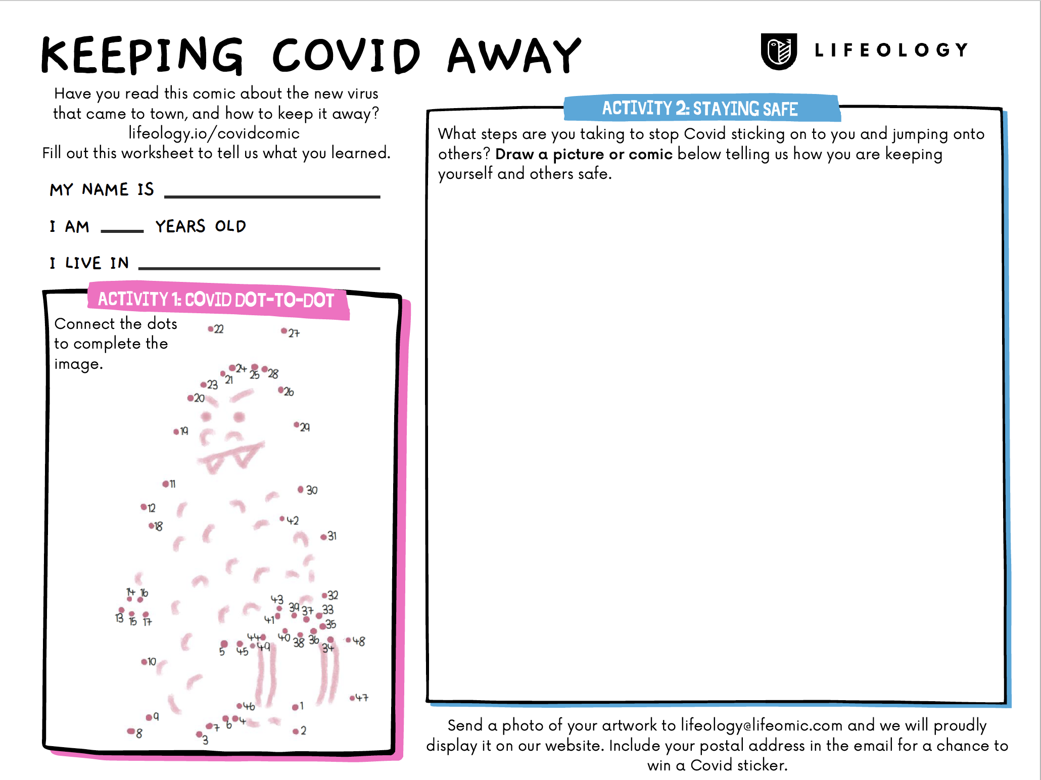 Covid activity sheet