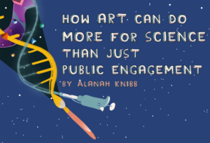 How art can do more for science than public engagement. Card by A Knibb.
