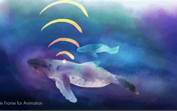 Theresia the whale, art by Jessika Raisor