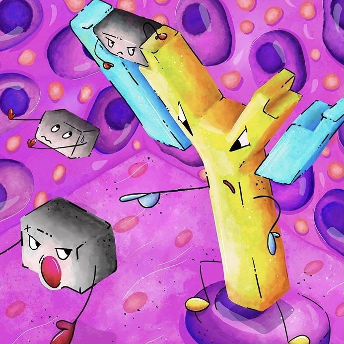 October Daily Drawing Challenge - Antibodies Prompt