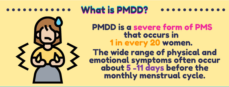 What is PMDD infographic header
