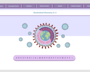 COVID-19 Illustrated Website header Wire-Frame