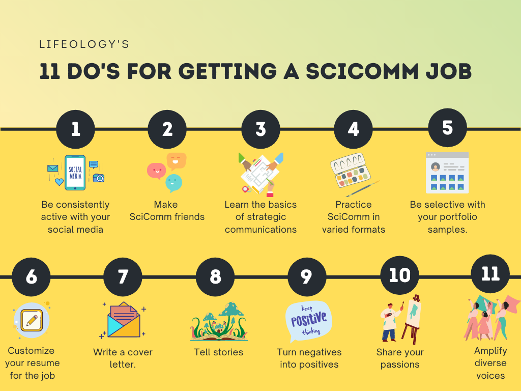 SciComm Job Do's