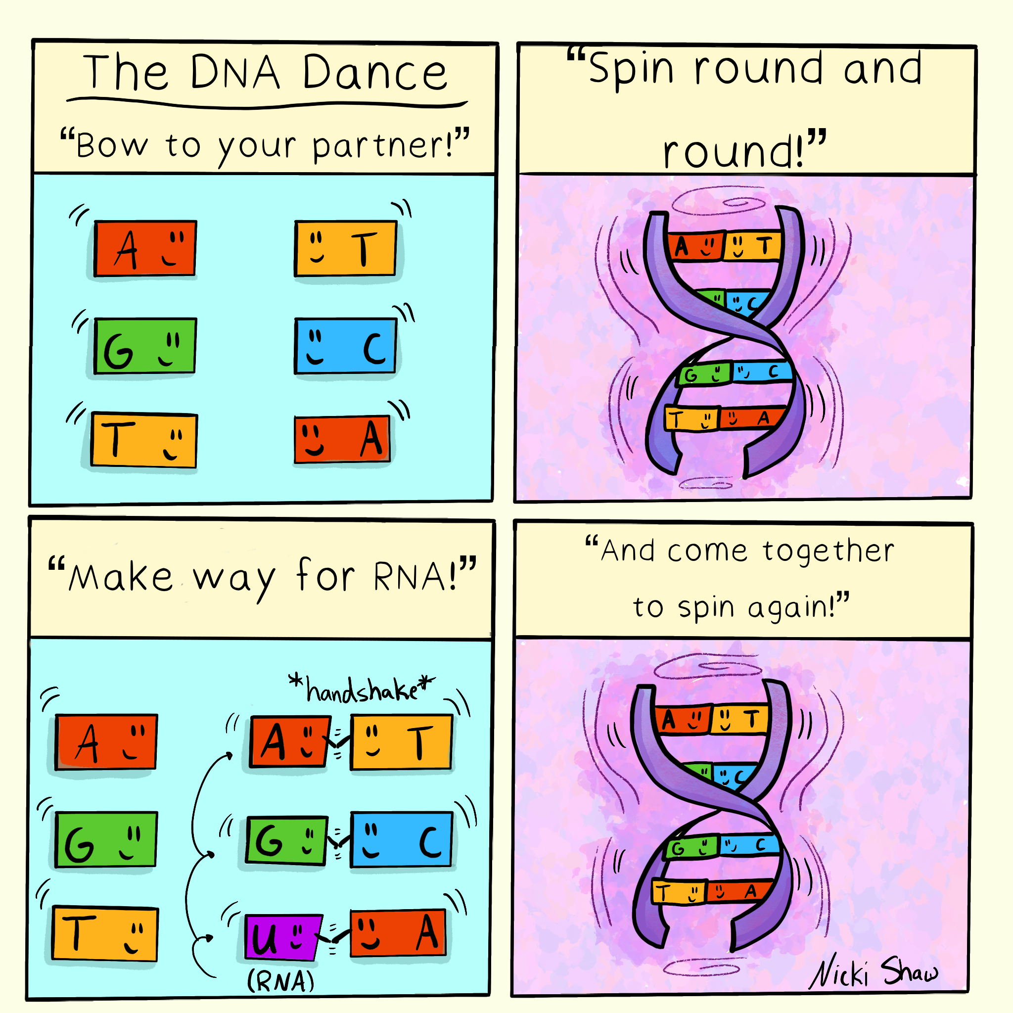 Comic about DNA and RNA