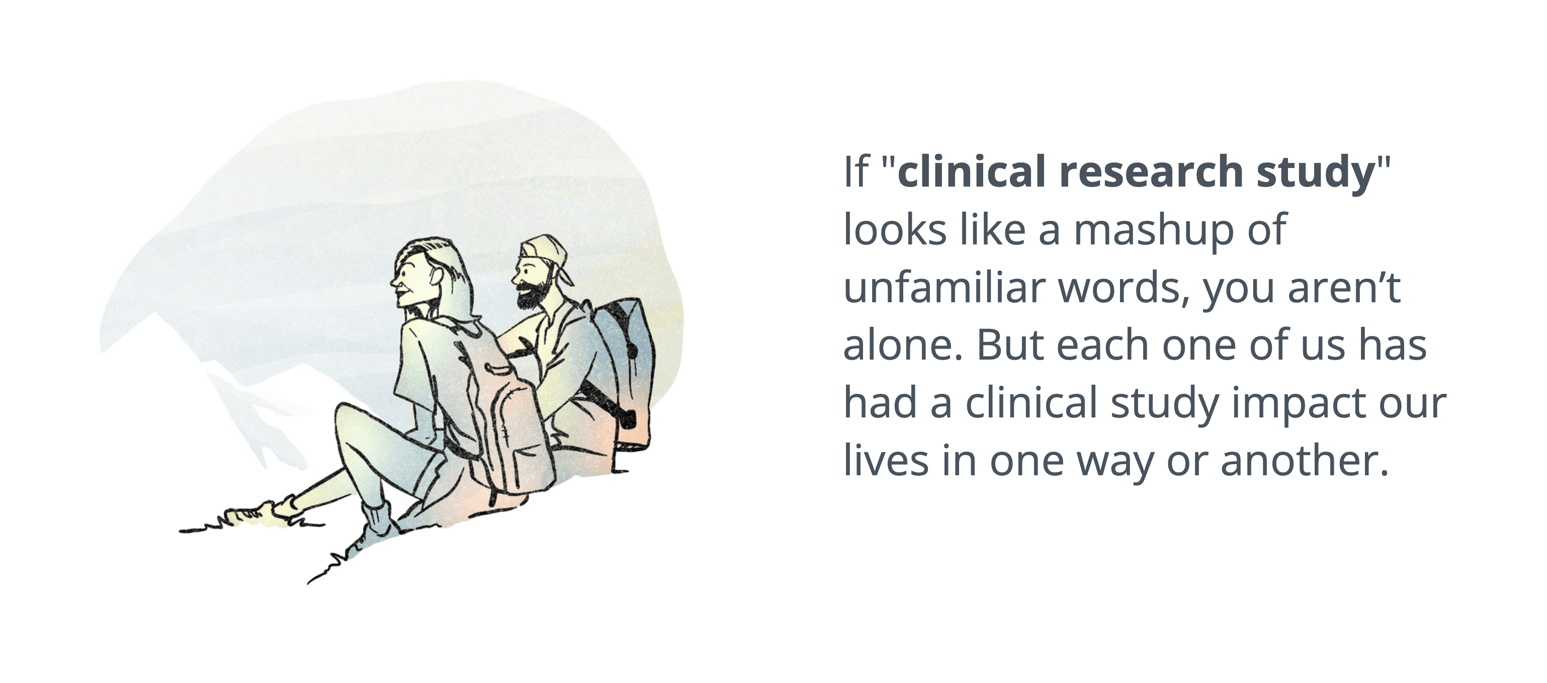 Screenshot from What is clinical research? course - 2nd card